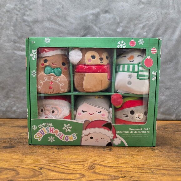 Squishmallows Ornament Set - 6 Holiday Characters - Brand New - Picture 1 of 9